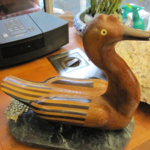 duck decoy wood inlay