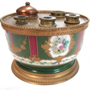 sevres inkwell stand