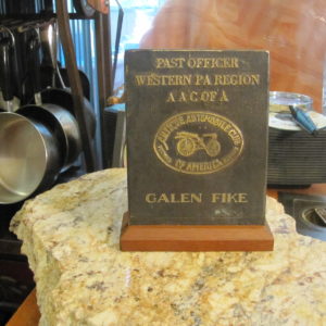 antique automobile club of america plaque