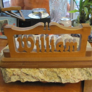 wood name sign william