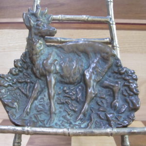 Vintage Deer Tray & Deer Bell For Country Decor