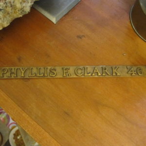 phyllis clark nameplate