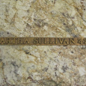 martha sullivan metal nameplate