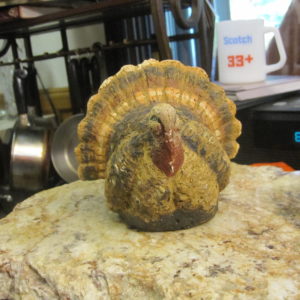 Vintage Turkey Paper Mache Figurine