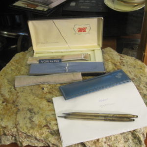 Sterling Silver Cross Pen & Pencil Set