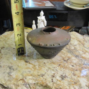 Small Raku Art Pottery Vessel