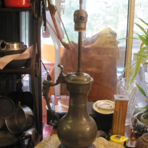 Antique Pewter Tankard Lamp