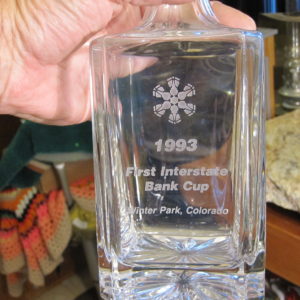 1993 First Interstate Bank Cup Decanter
