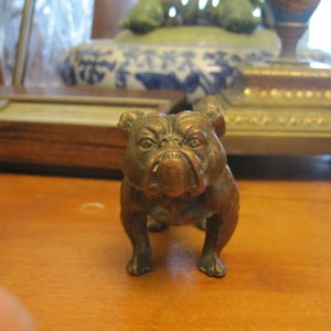 Pittsburg PA Bronze Miniature Bulldog Figurine 