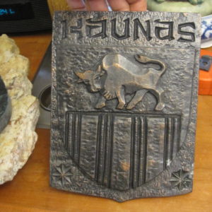 Kaunas Lithuania Coat of Arms Plaque