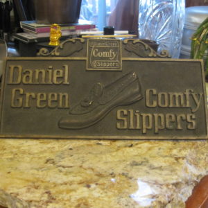 Advertising Plaque Daniel Green Comfy Slippers