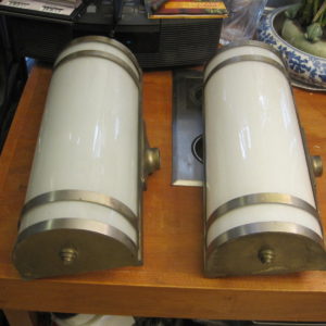 1930s Art Deco Sconces Cylinder Lights
