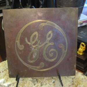 GE General Electric Plaque Emblem Sign