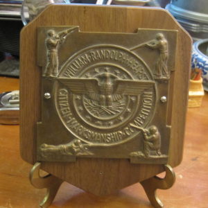William Randolph Hearst Marksman Plaque