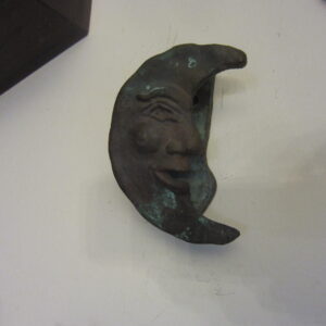 Old Cast Bronze Crescent Moon Door Knocker