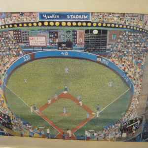 Ralph Fasanella, Night Game - Yankee Stadium, Poster