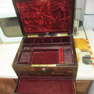 Antique Toulmin and Gale of New Bond Street Coromandel & Brass Box