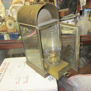 Antique Victorian England Brass Ships Lantern, Made in Britain