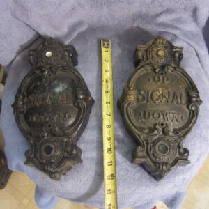 Antique Cast Iron Elevator Signal Push Button Call Boxes