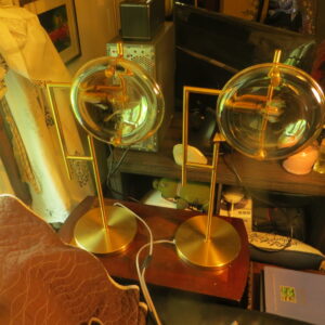 J Harris Home Molten Glass Brass Table Lamps