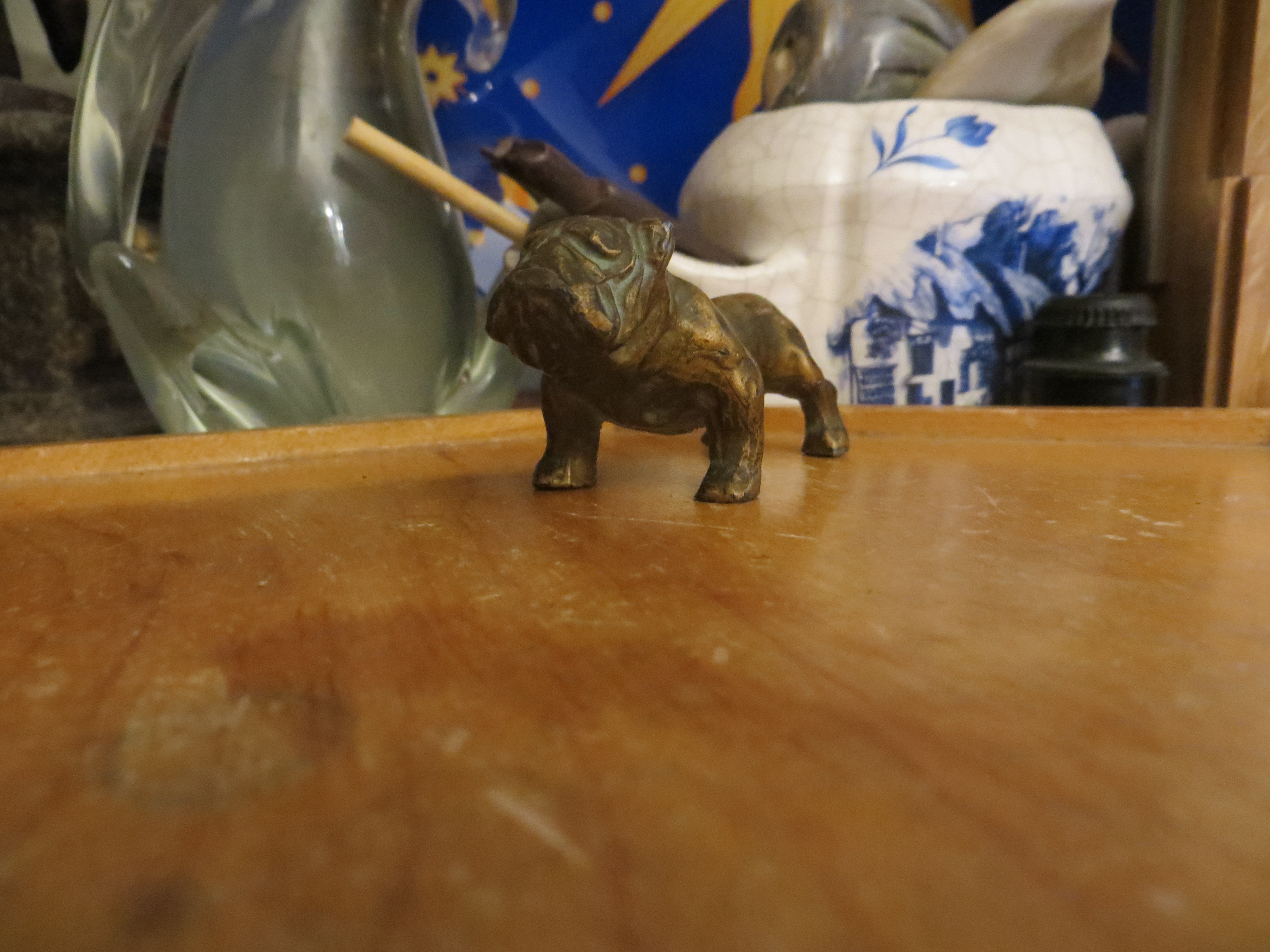 Vintage Signed McClelland Barclay Bronzed Bulldog