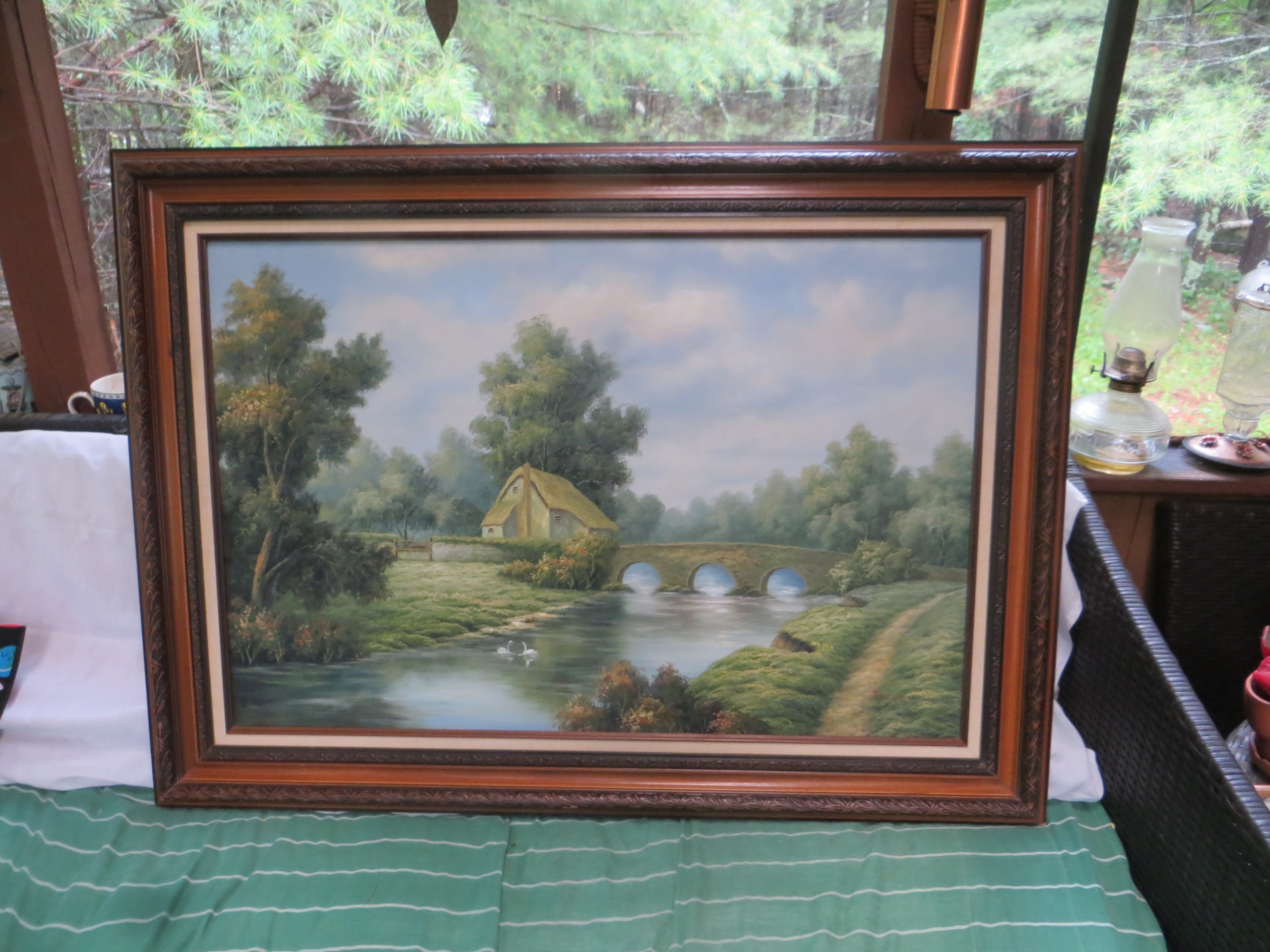 P. Wilson - Framed & Signed 20th Century Oil, English Country Side
