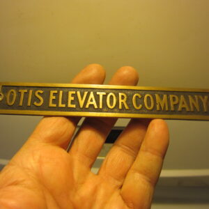 Otis Elevator Company Nameplate Emblem or Plaque