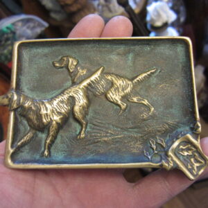Virginia Metalcrafters Irish Setter Dog Figural Ashtray