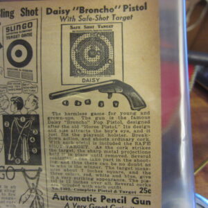 Toy Daisy Broncho Cork Popper & Original Ad Advertising