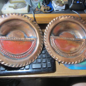 Hammered Copper Wall Pocket c1925. Harry St John Dixon.