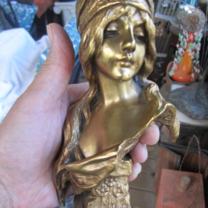 Gilt Bronze Sculpture by Emmanuel Villanis