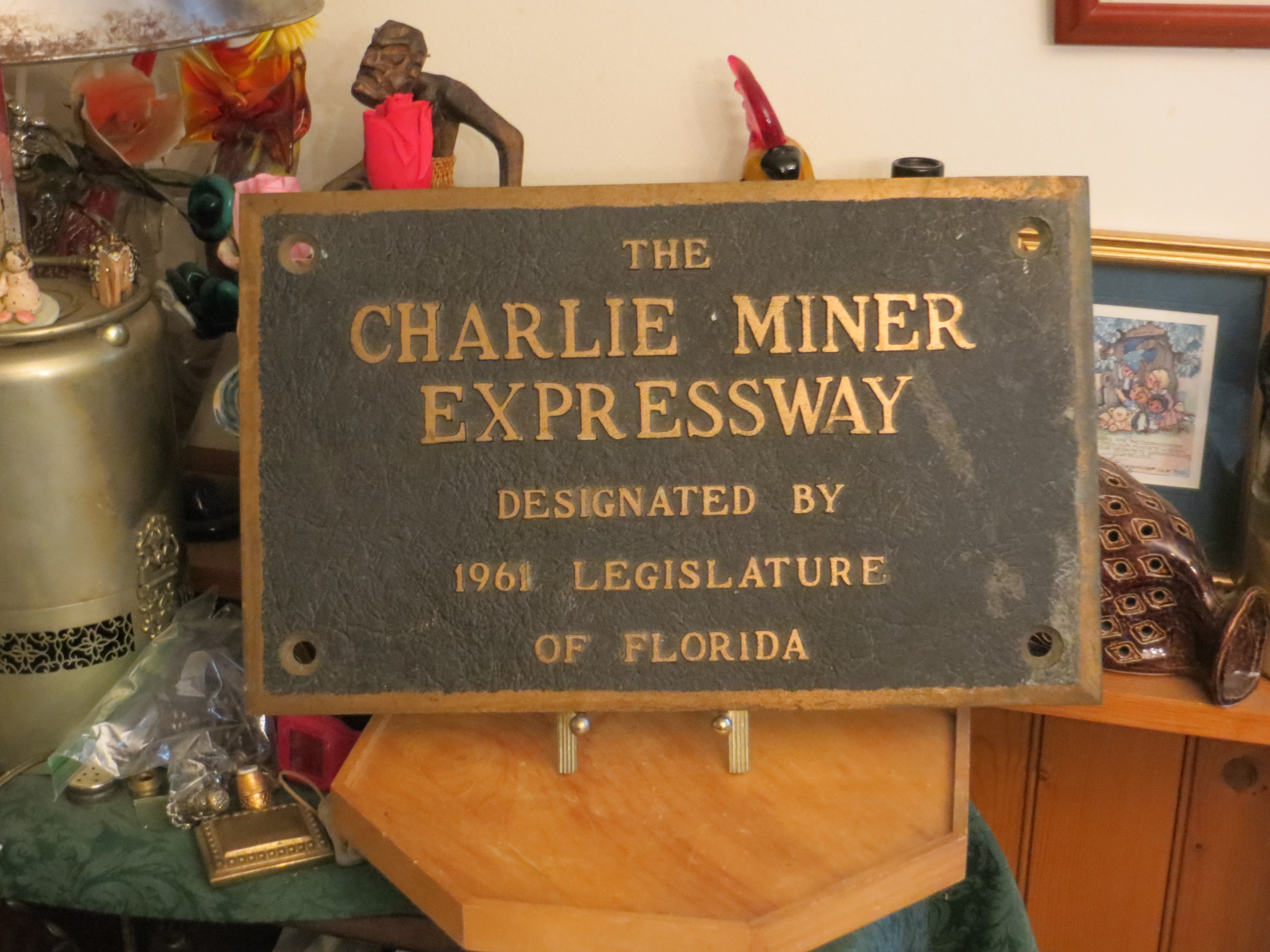 1961 Florida Expressway Expressway Plaque