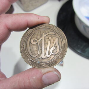 Otis Elevator Car Sign Bronze Copper Nameplate Emblem