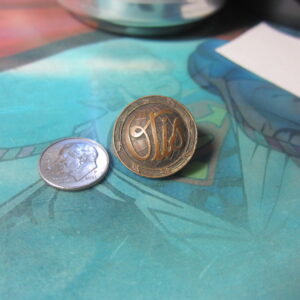 Otis Elevator Old Original Brass Button Small Mini Equipment Machine Nameplate Plaque