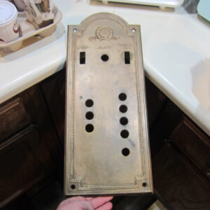 Otis Elevator, Antique Bronze Control Panel Building Hardware