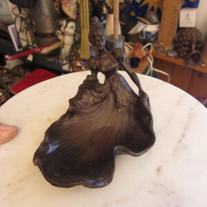 BERNDORF Austrian Victorian Style Woman Bronze Tray